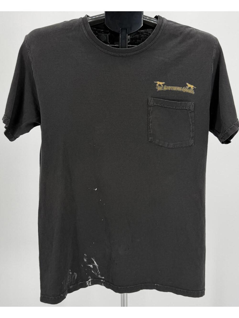 Comfort‎ Wash Vintage Black Pocket T-Shirt Casual Streetwear Small
